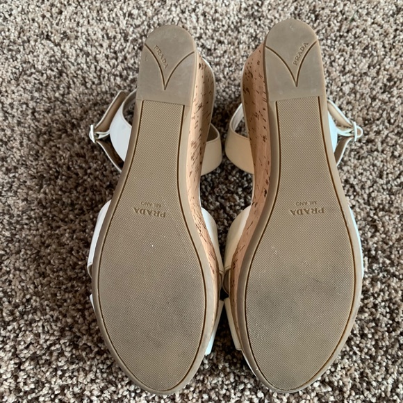 Prada Calzature Donna Wedge shoes sz 39.5 - Picture 6 of 7